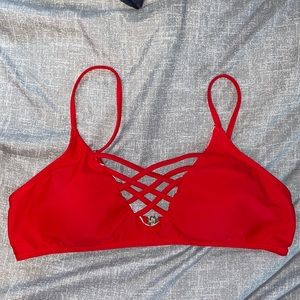 red zaful bikini top